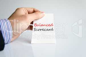 Balanced scorecard Text Concept