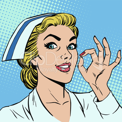 Nurse okay gesture