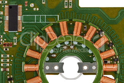 Electronic circuit board of stepper motor