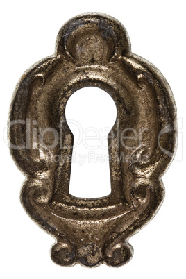 Keyhole, isolated on white background