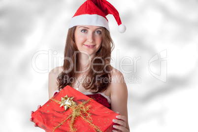 Woman with Christmas