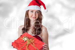 Woman with Christmas