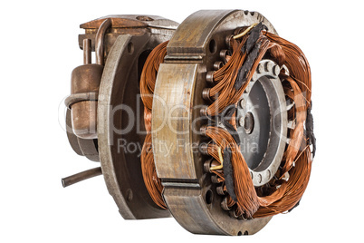 Engine compressor chiller, isolated on white background