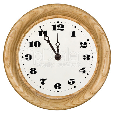 Clock dial isolated, on white background
