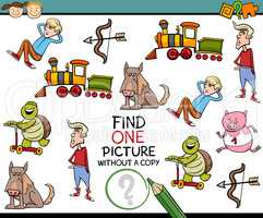 find single picture preschool test