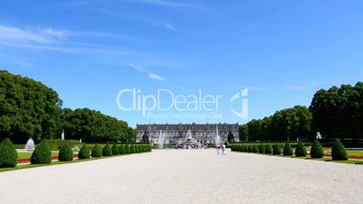 Panorama of Herrenchiemsee castle in Bavaria