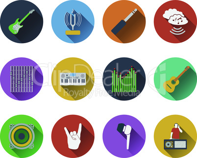 Set of musical icons