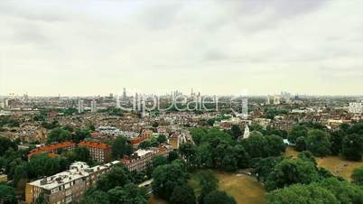 Aerial View of London City Footage