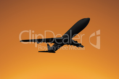 Composite image of graphic airplane