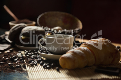 coffee and croissant