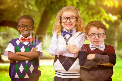 Composite image of school kids