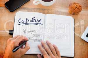 Controlling against business concept vector
