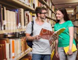 Composite image of students reading in the library