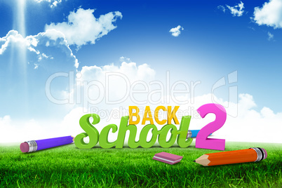 Composite image of back 2 school