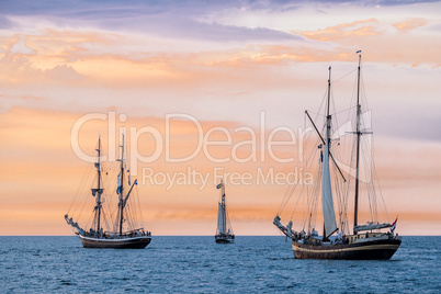 Segelschiffe auf der Hansesail