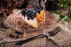 Cheesecake blueberries