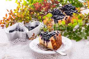 Cheesecake blueberries