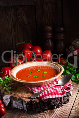 Rustic tomato soup