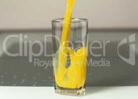 A glass of juice