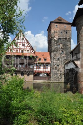 Weinstadel und Wasserturm in Nürnberg