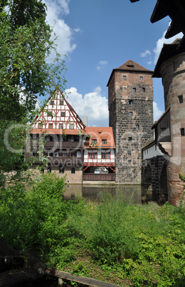 Weinstadel und Wasserturm in Nürnberg