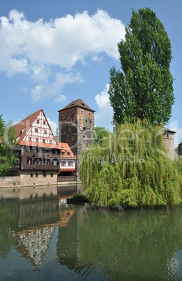 Weinstadel und Wasserturm in Nürnberg