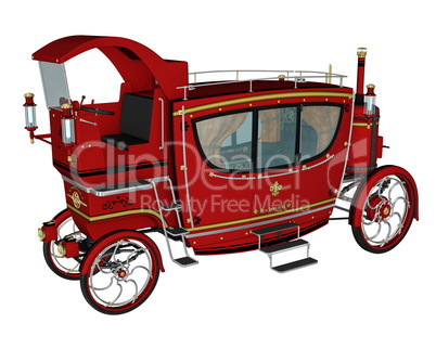 Royal carriage - 3D render