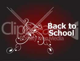 Back to School Calligraphic Designs, Retro Style Elements, Typographic and education Concept