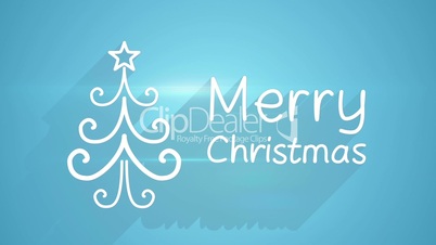 merry christmas greeting last 5s loopable