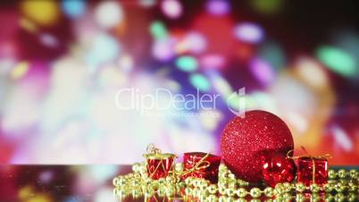 christmas decorations and sparkler loopable background