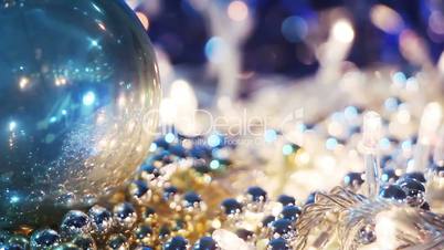 christmas decorations close-up seamless loop