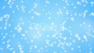 falling snowflakes seamless loop christmas background