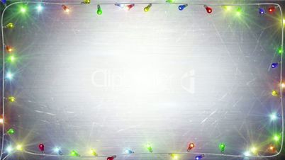 christmas lights frame loopable background