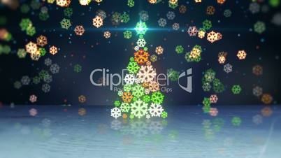 christmas tree shape and reflection loop