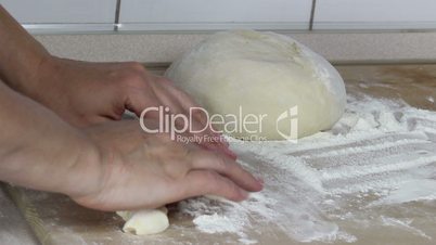 Preparation of dough for baking, HD, 1920х1080