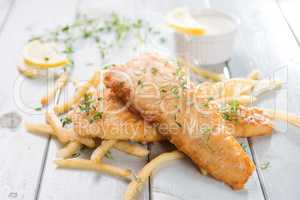 Delicious fish and chips