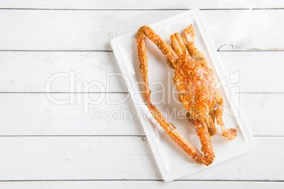 Cooked flower crab