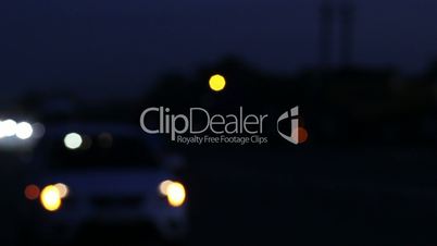 Out of focus road traffic at night, HD, 1920х1080