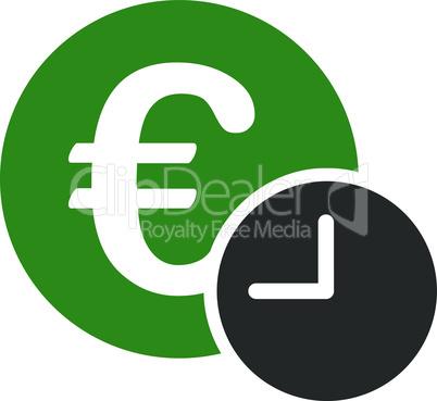 euro credit--Bicolor Green-Gray.eps