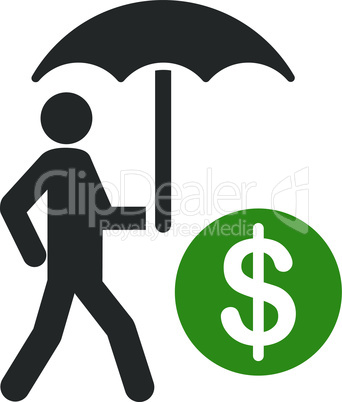 financial insurance--Bicolor Green-Gray.eps