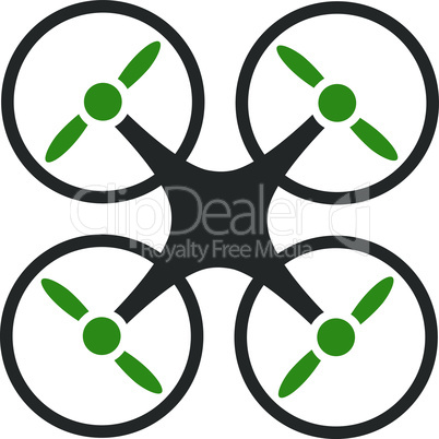 nanocopter--Bicolor Green-Gray.eps