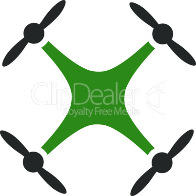 quadcopter--Bicolor Green-Gray.eps