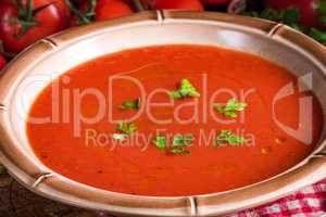 Rustic tomato soup