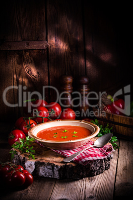 Rustic tomato soup