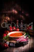 Rustic tomato soup