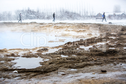 Closeup of the Strokkur