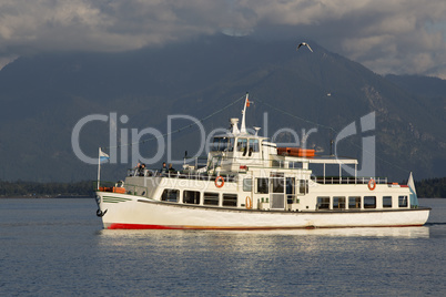 Steamship at lake Chiemsee, Bavaria