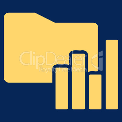 Charts Folder icon from Business Bicolor Set