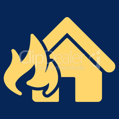 Fire Damage icon from Business Bicolor Set