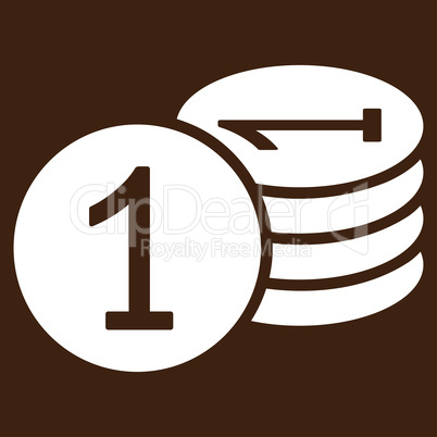 Coins icon from Business Bicolor Set